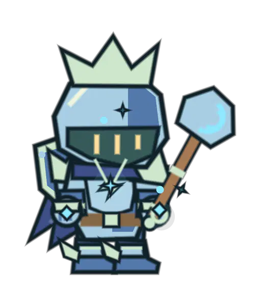 Stormcaller equipment: blue armor with lightning-shaped trim.
